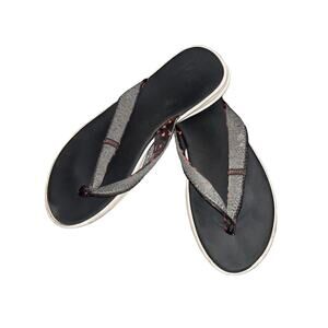 Reef Black Flip Flops Pink Gray‎ Strap Casual Sandals Women’s Size 7 Casual